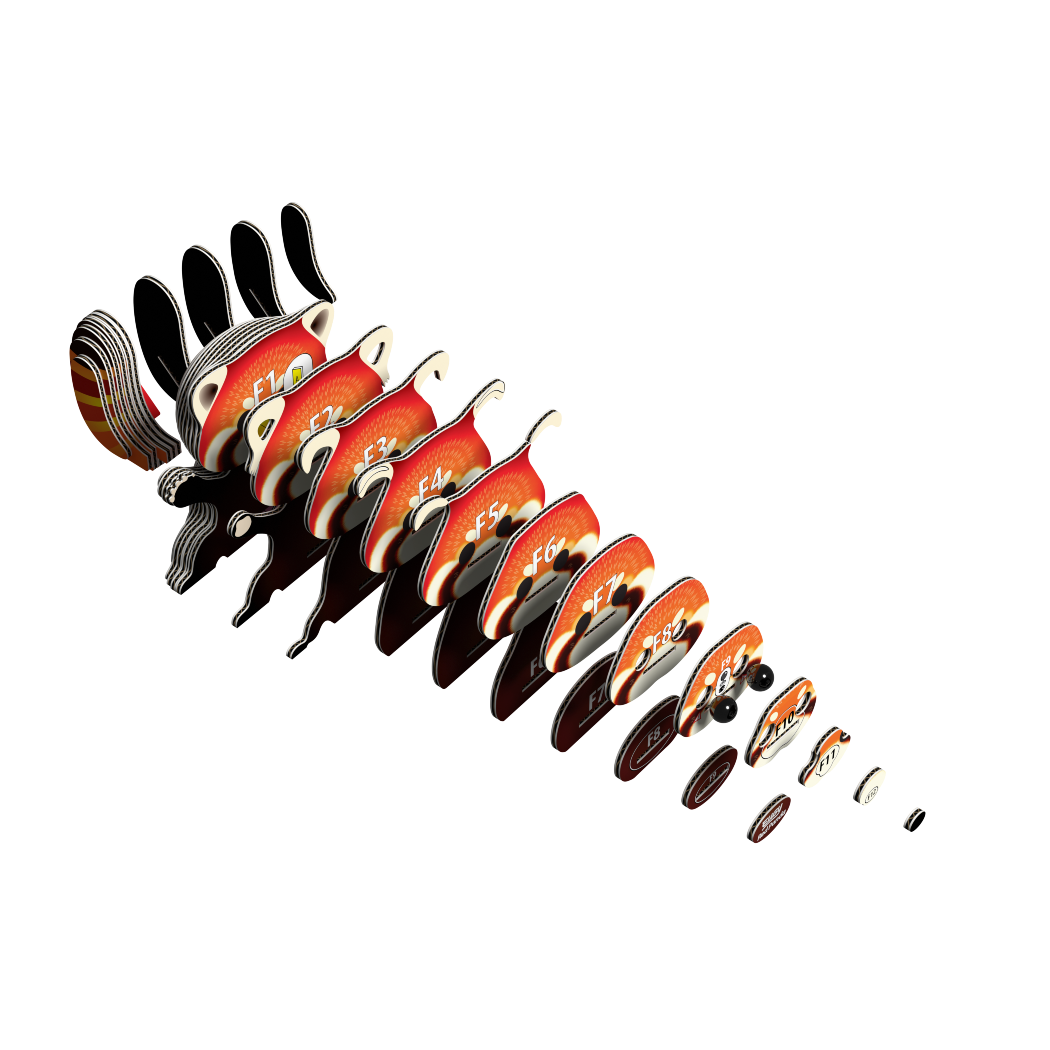 Czerwona Panda - Eko Układanka 3D - Eugy