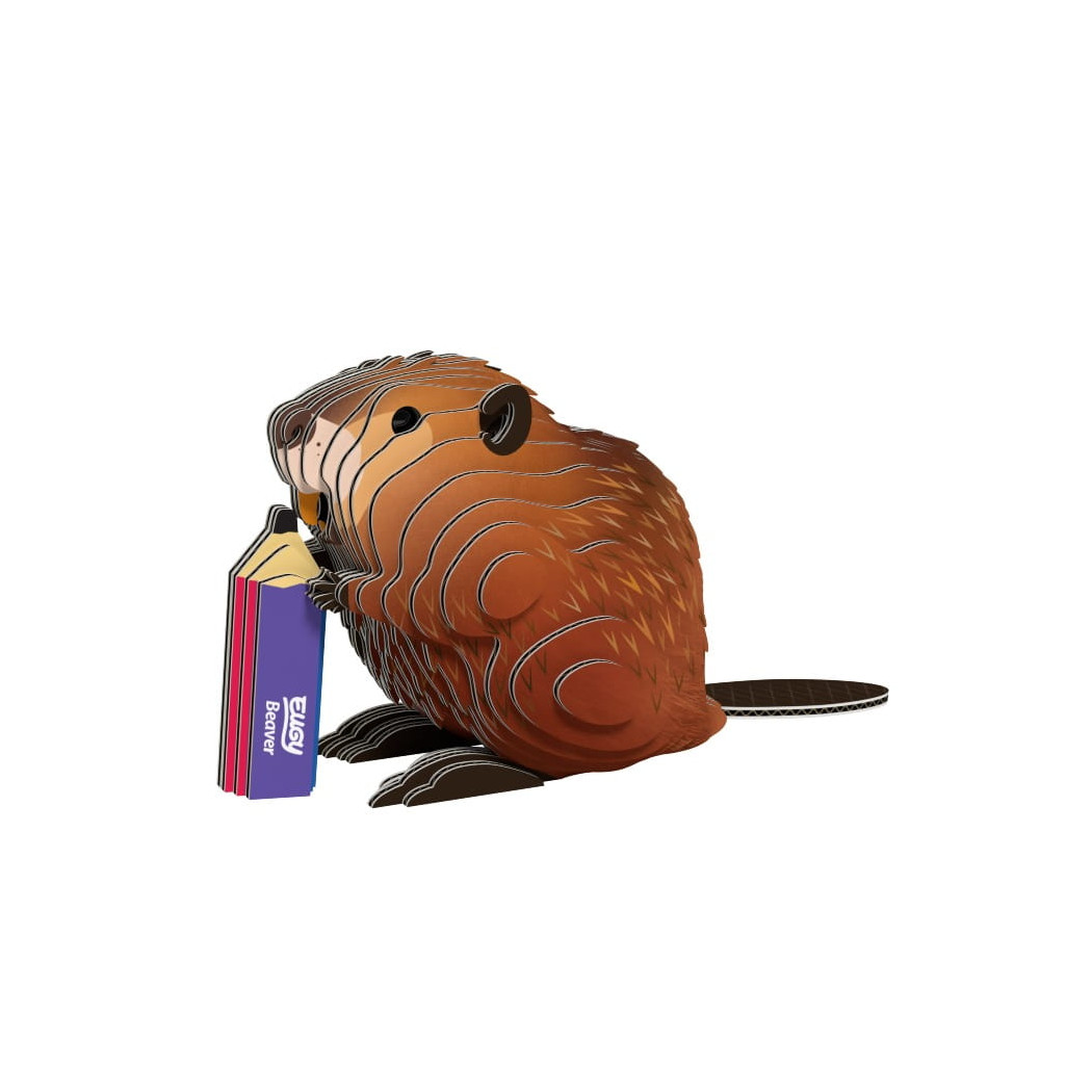 Bóbr - Eko Układanka 3D - Eugy