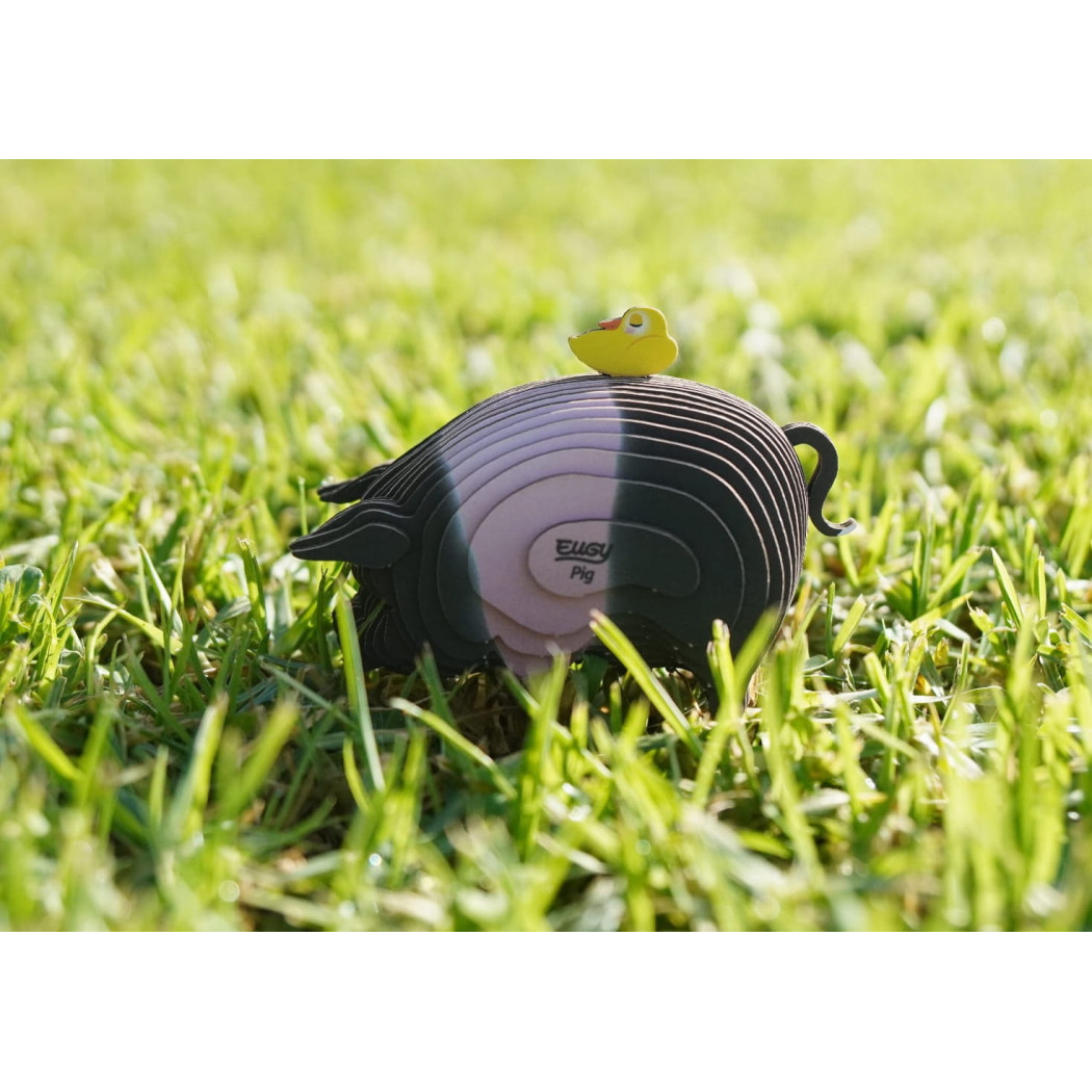 Świnka - Eko Układanka 3D - Eugy