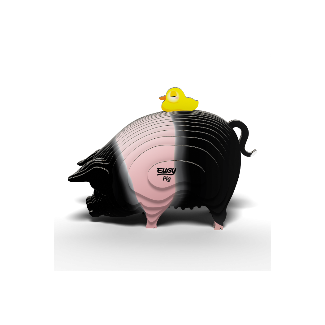 Świnka - Eko Układanka 3D - Eugy