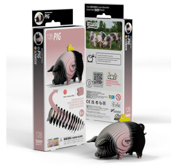 Świnka - Eko Układanka 3D - Eugy