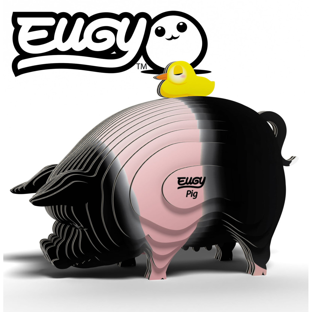 Świnka - Eko Układanka 3D - Eugy