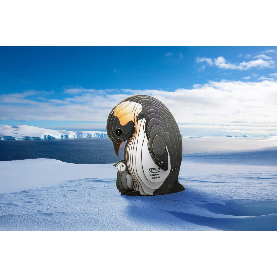 Pingwin Cesarski - Eko Układanka 3D - Eugy