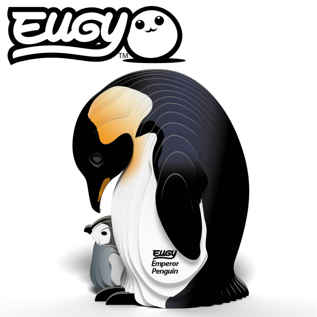 Pingwin Cesarski - Eko Układanka 3D - Eugy