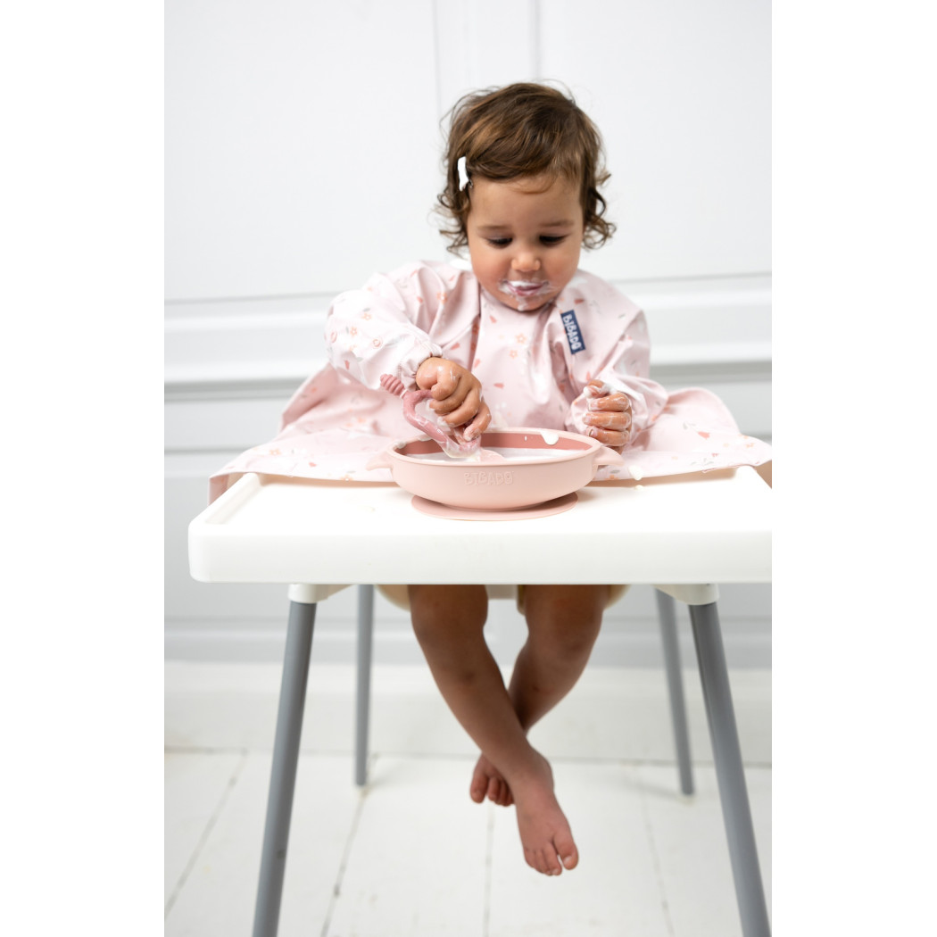 Botanical Bunnies - Wodoodporny Śliniak z długim rękawem BLW - BIBaDO