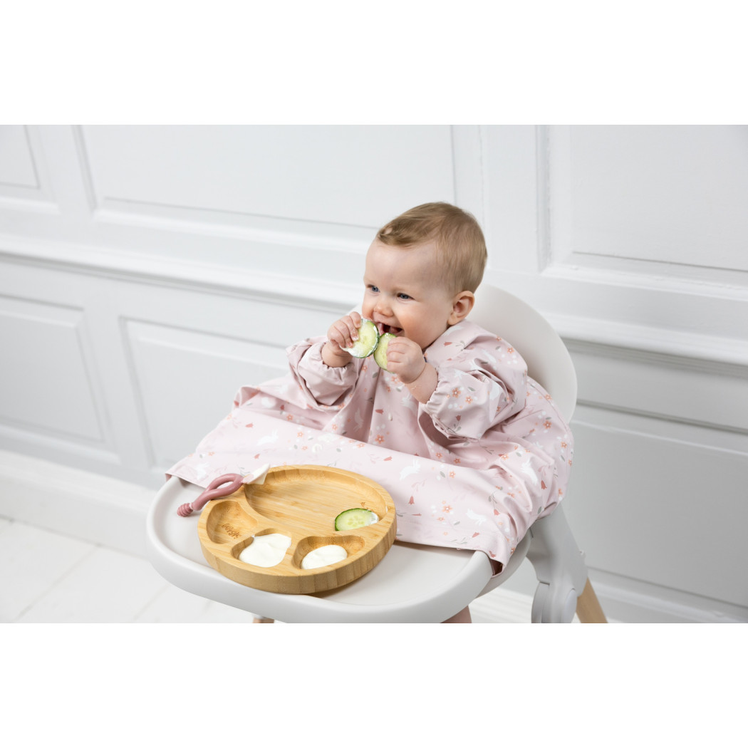 Botanical Bunnies - Wodoodporny Śliniak z długim rękawem BLW - BIBaDO