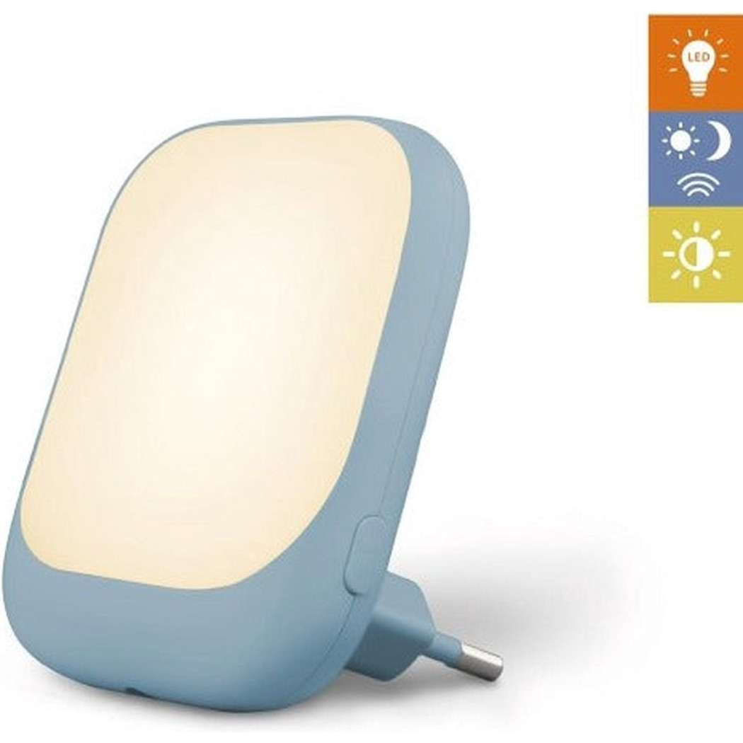 Lampka Nocna do Kontaktu z Czujnikiem Zmierzchu - Miętowa - Zazu