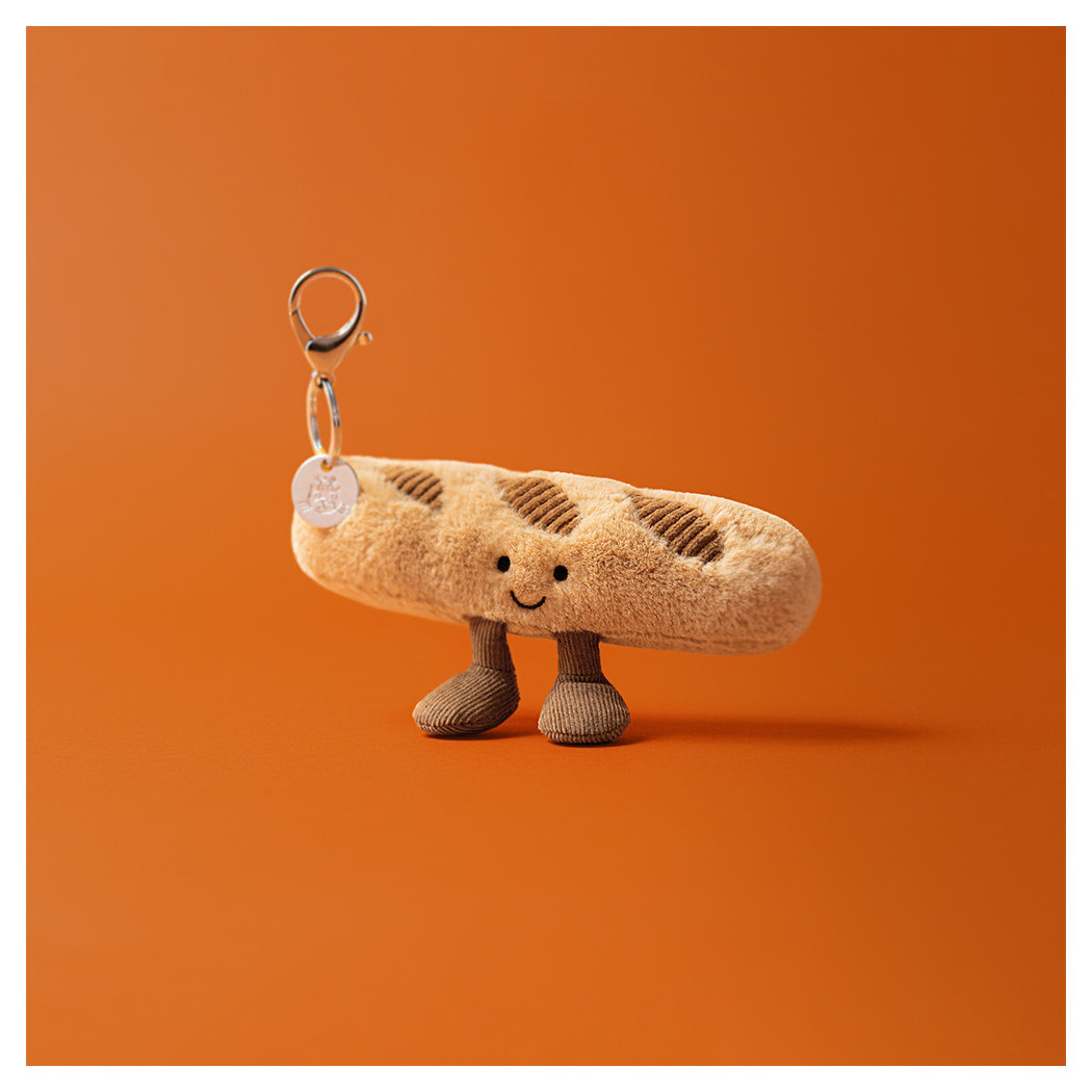 Breloczek Wesoła Bagietka - Pluszowa Zabawka 15 cm - Maskotka Przytulanka Brelok - JellyCat