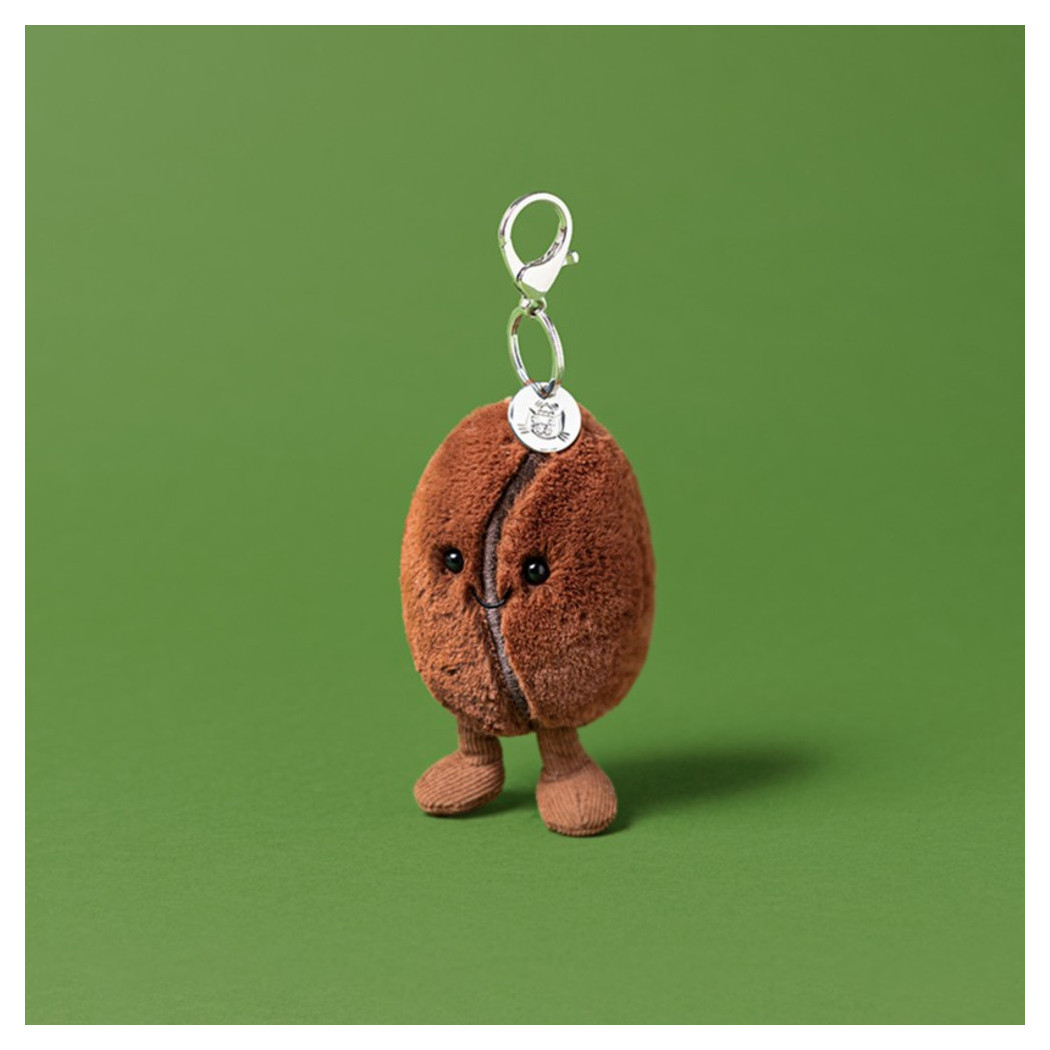 Breloczek Wesołe Ziarno Kawy - Pluszowa Zabawka 17 cm - Maskotka Przytulanka Brelok - JellyCat