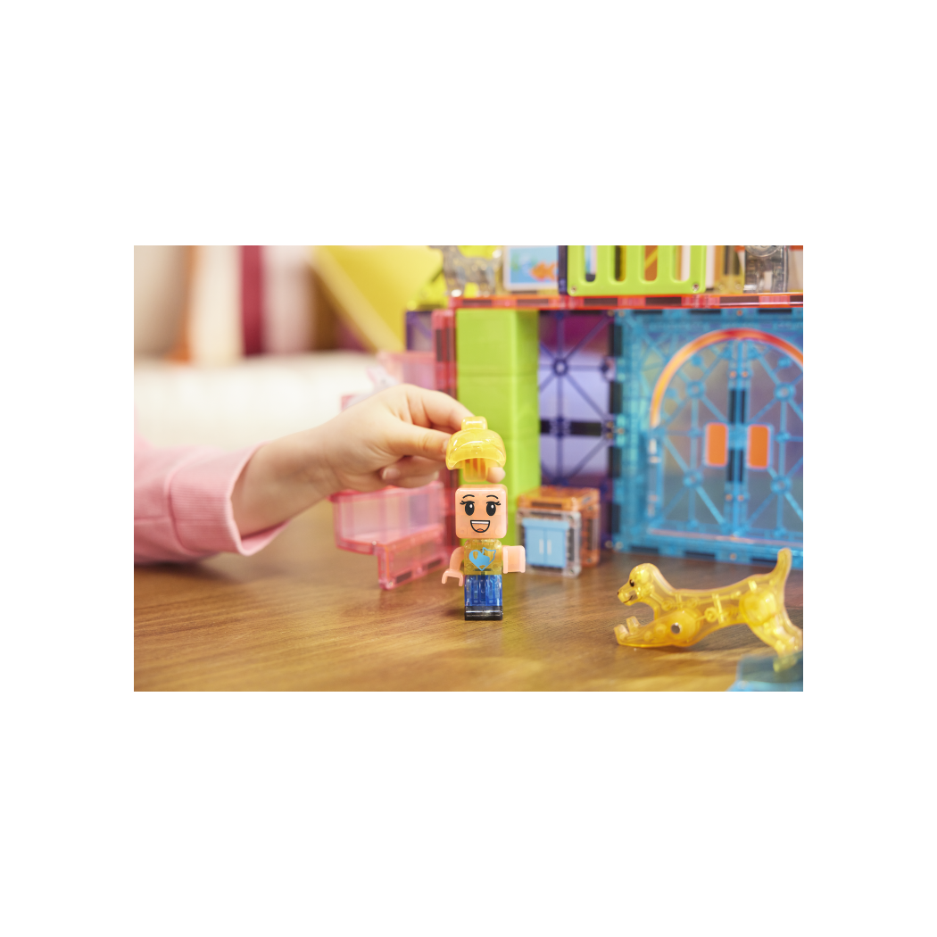 PROMOCJA Plac Zabaw dla Zwierząt - Pet Playhouse - Klocki Magnetyczne 50 elementów - Magna-Tiles