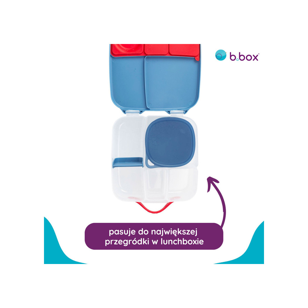 Ocean - Niebieski Silikonowy Pojemnik z Pokrywką do Lunchboxa - B.BOX