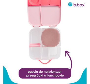Berry - Różowy Silikonowy Pojemnik z Pokrywką do Lunchboxa - B.BOX