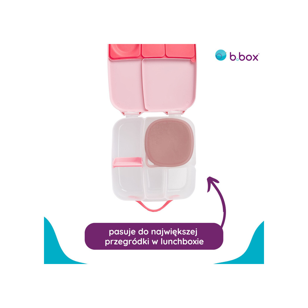 Berry - Różowy Silikonowy Pojemnik z Pokrywką do Lunchboxa - B.BOX