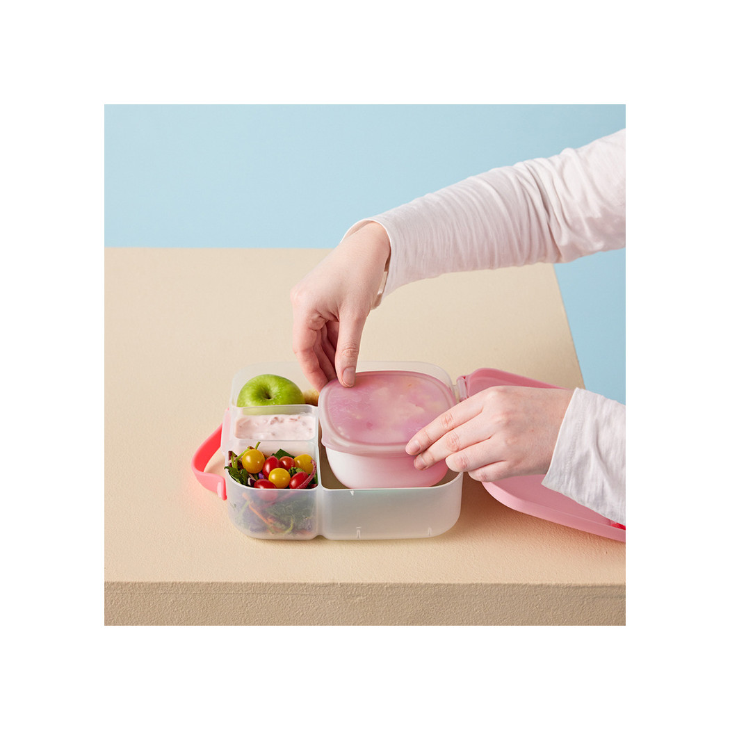 Berry - Różowy Silikonowy Pojemnik z Pokrywką do Lunchboxa - B.BOX