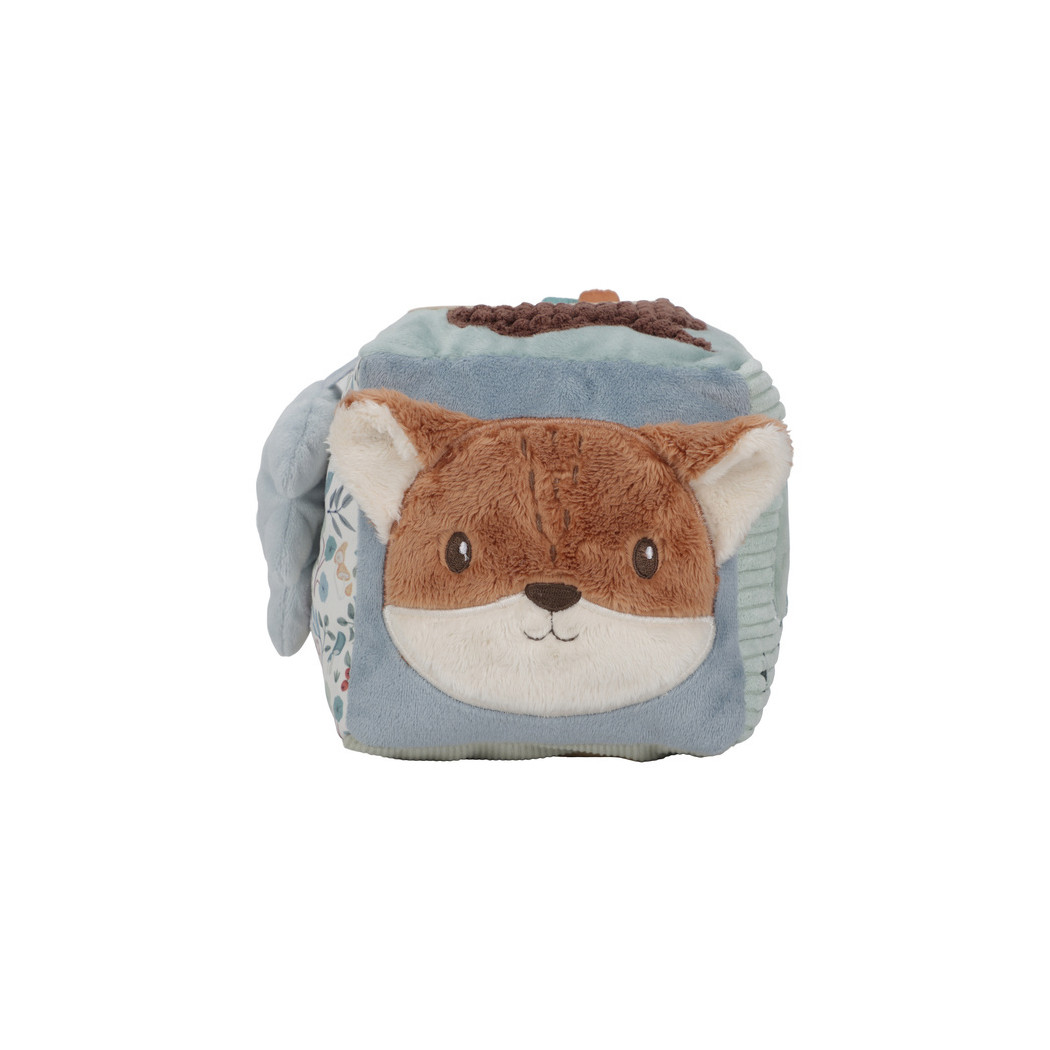 Forest Friends - Pluszowa Miękka Kostka Aktywizująca - Little Dutch
