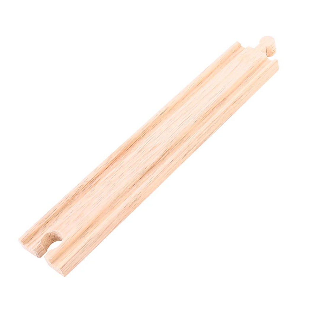 Tor Prosty 23,5 cm - seria Drewniania Kolejka - 4 Elementy - BigJigs