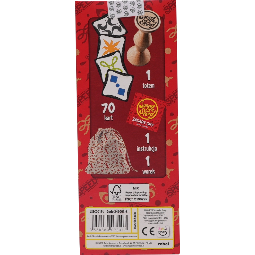 Jungle Speed Eco - Gra Rodzinna i Towarzyska na Refleks - Rebel