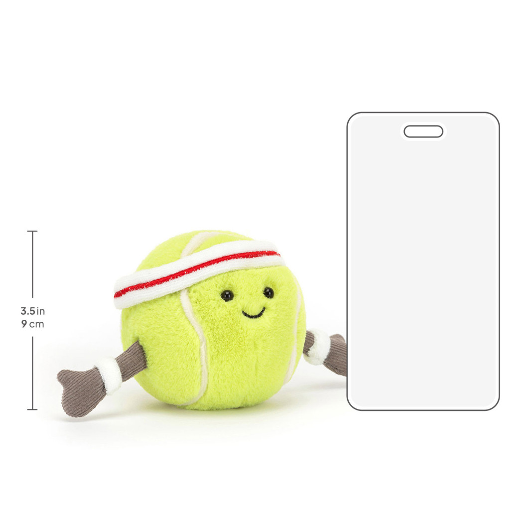 Wesoła Piłka Tenisowa 9 cm - Maskotka Przytulanka - JellyCat