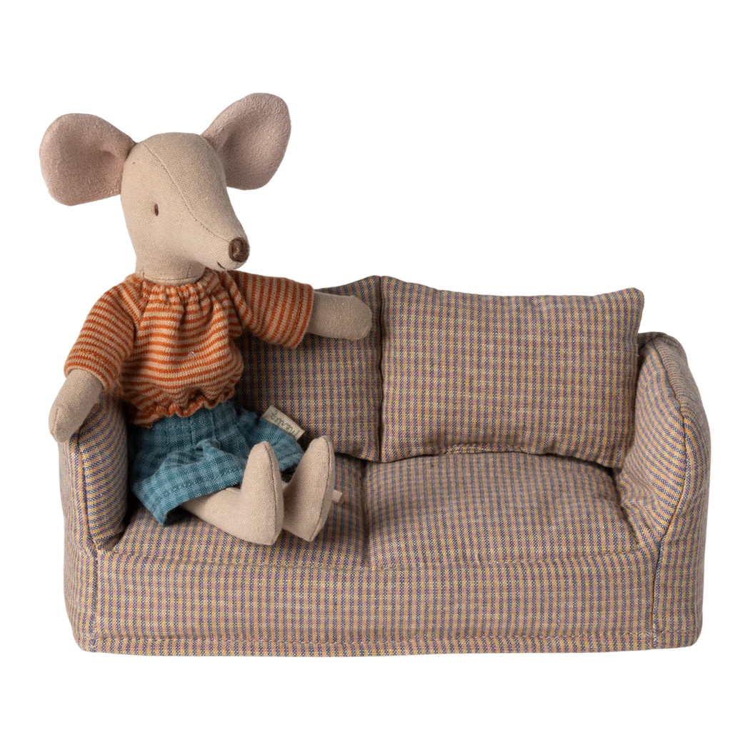 Kanapa dla Myszek - Mable Couch Mouse - Akcesoria dla Lalek - Maileg