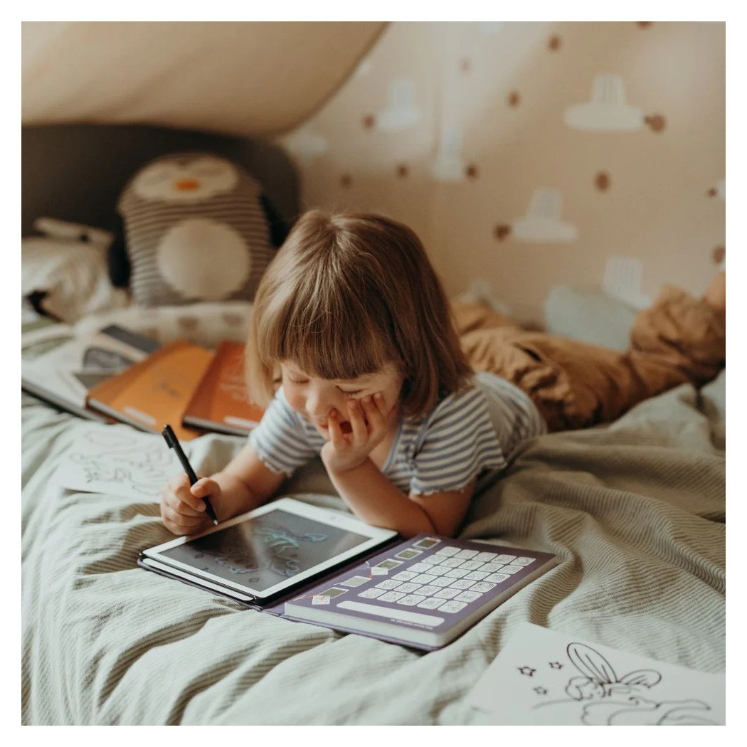 Kraina Baśni - Tablet do Nauki Rysowania dla Dzieci - Mini Tablet Rysunkowy - Once Upon a Time - KIDYWOLF