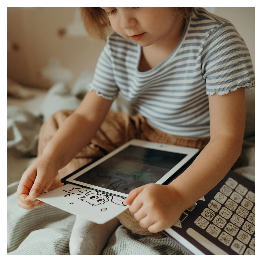 Kraina Baśni - Tablet do Nauki Rysowania dla Dzieci - Mini Tablet Rysunkowy - Once Upon a Time - KIDYWOLF