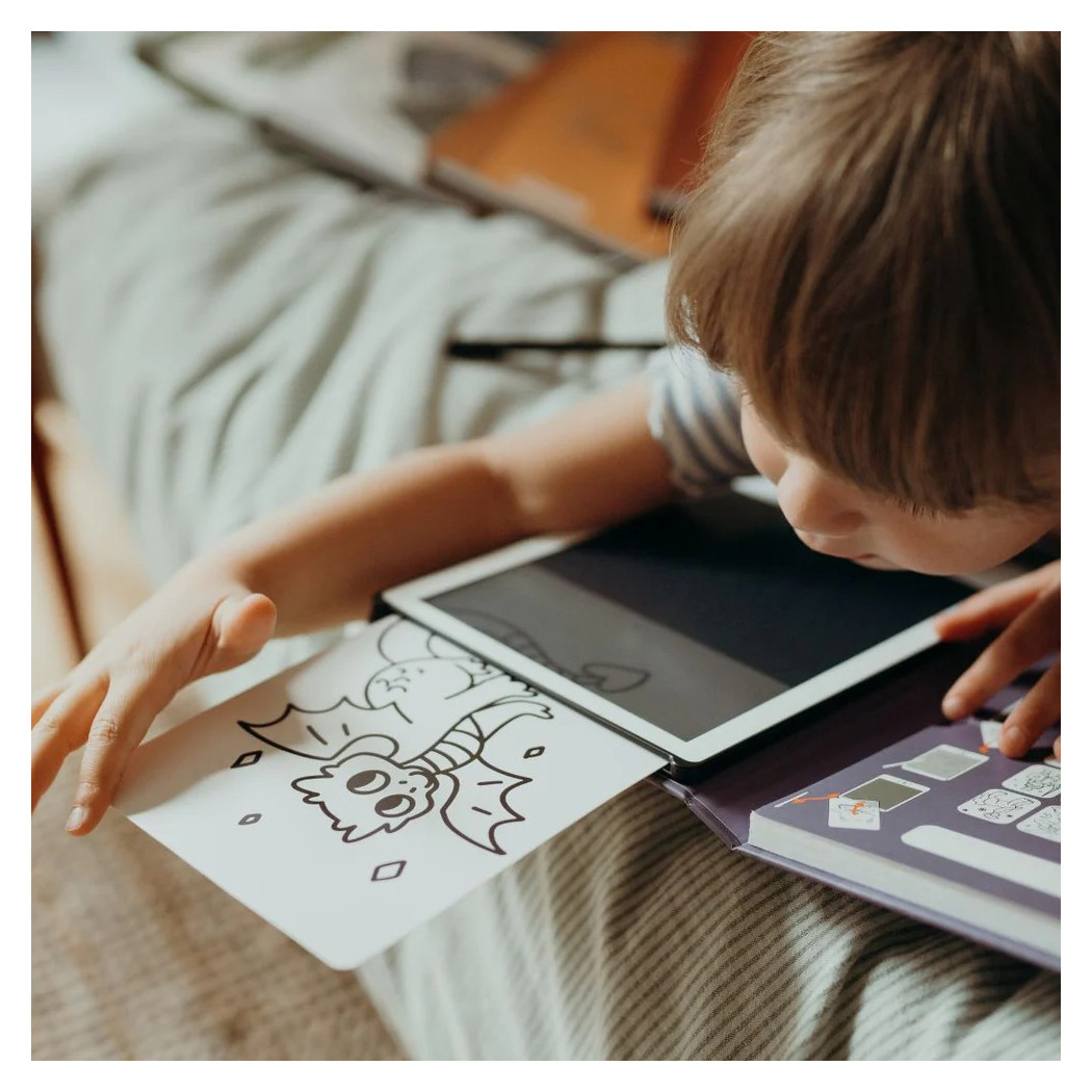 Kraina Baśni - Tablet do Nauki Rysowania dla Dzieci - Mini Tablet Rysunkowy - Once Upon a Time - KIDYWOLF