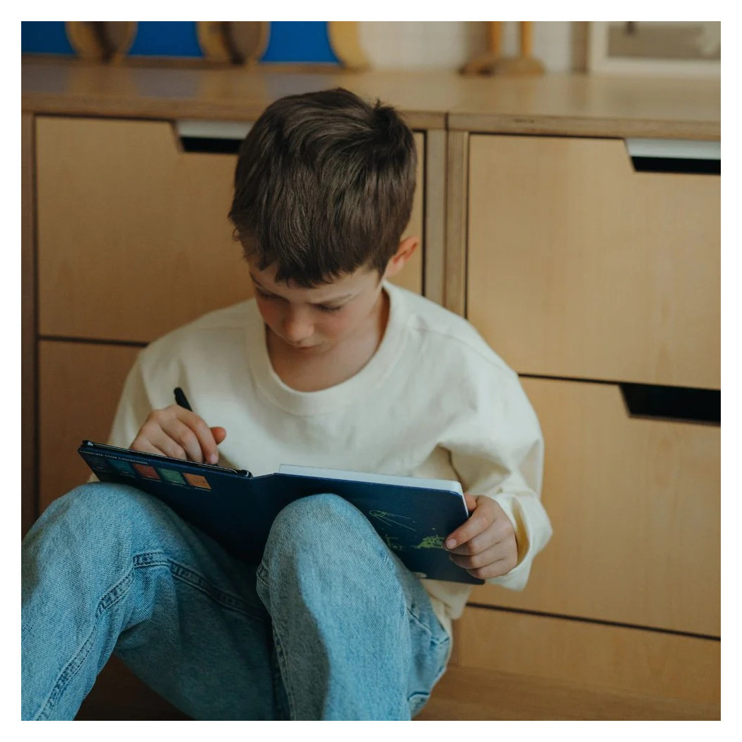 Kosmos - Tablet do Nauki Rysowania dla Dzieci - Mini Tablet Rysunkowy - Galaxy - KIDYWOLF