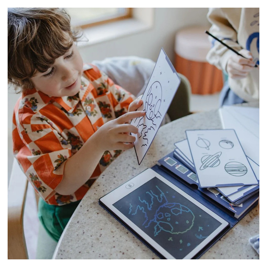 Kosmos - Tablet do Nauki Rysowania dla Dzieci - Mini Tablet Rysunkowy - Galaxy - KIDYWOLF