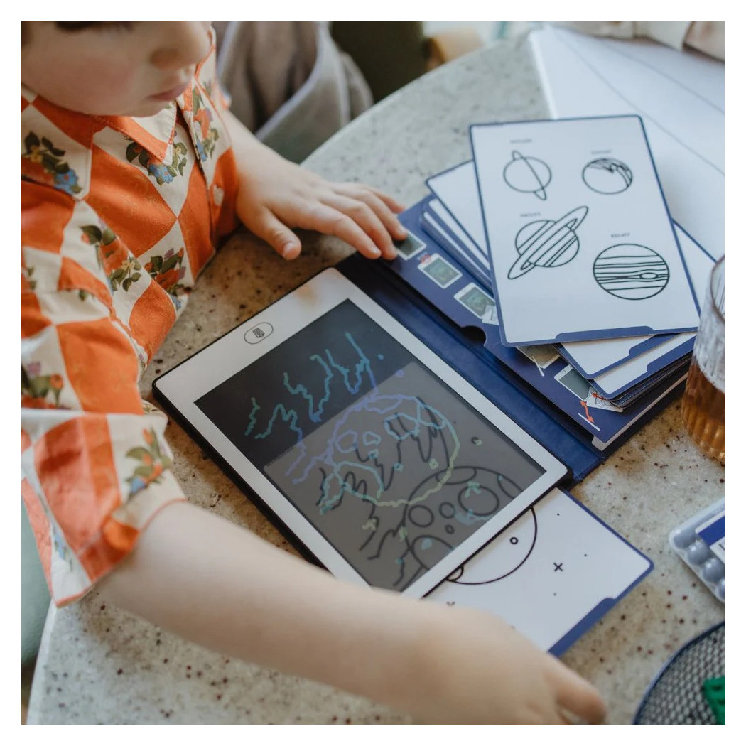 Kosmos - Tablet do Nauki Rysowania dla Dzieci - Mini Tablet Rysunkowy - Galaxy - KIDYWOLF