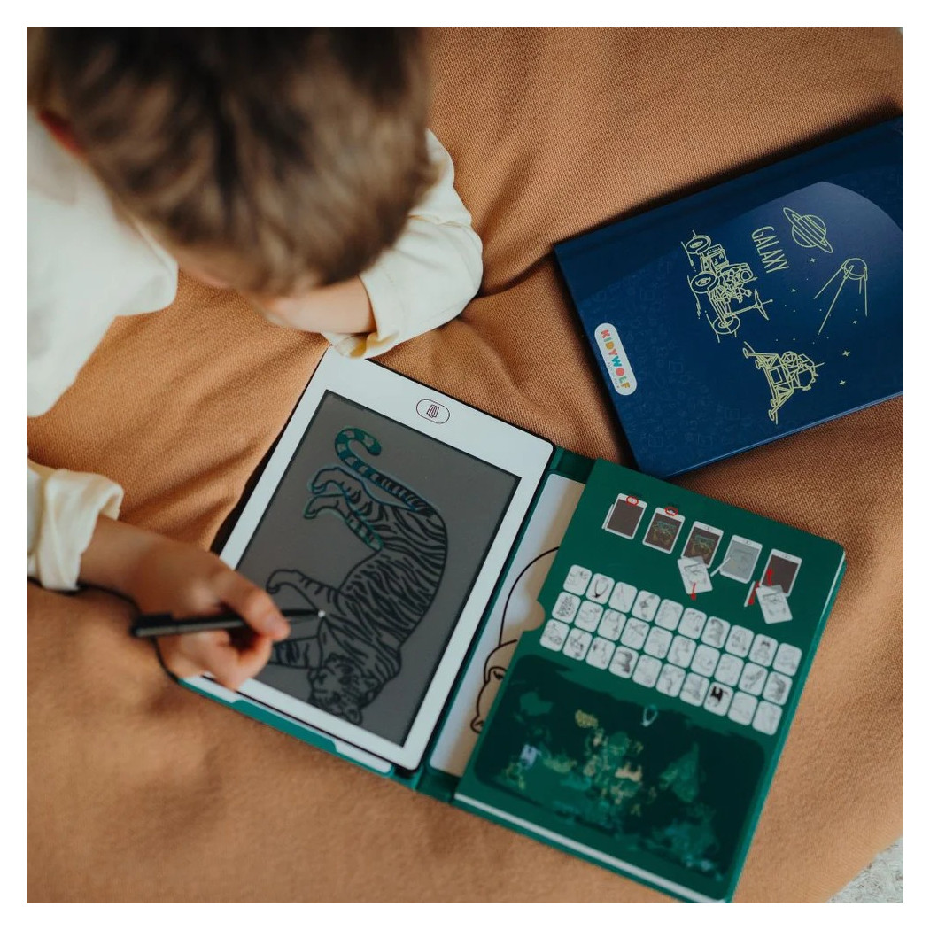 Kosmos - Tablet do Nauki Rysowania dla Dzieci - Mini Tablet Rysunkowy - Galaxy - KIDYWOLF