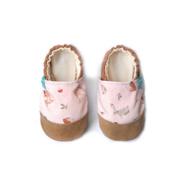 Forest Friends - rozmiar 4-5 lat 27 17,5 cm - Papcie Titot - SKÓRZANA PODESZWA