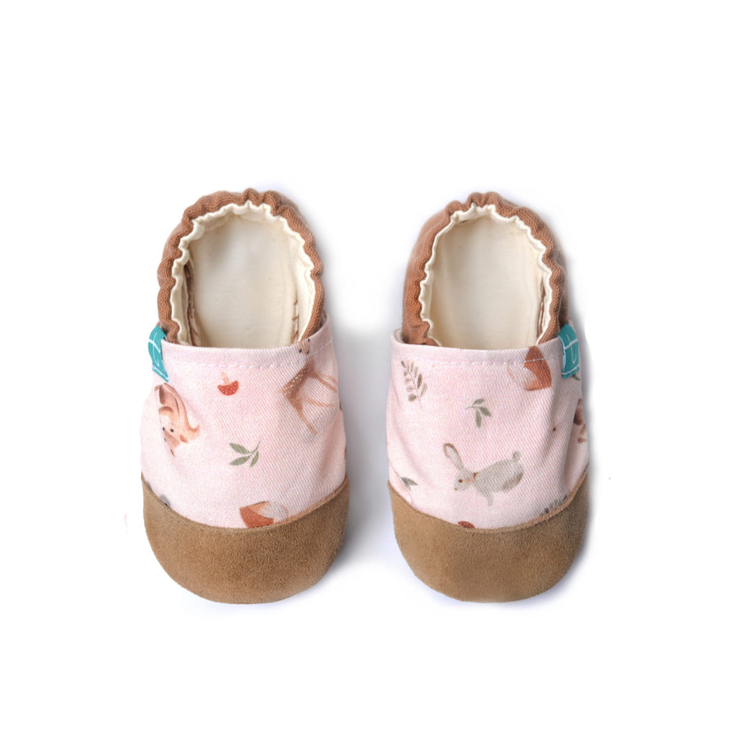 Forest Friends - rozmiar 4-5 lat 27 17,5 cm - Papcie Titot - SKÓRZANA PODESZWA