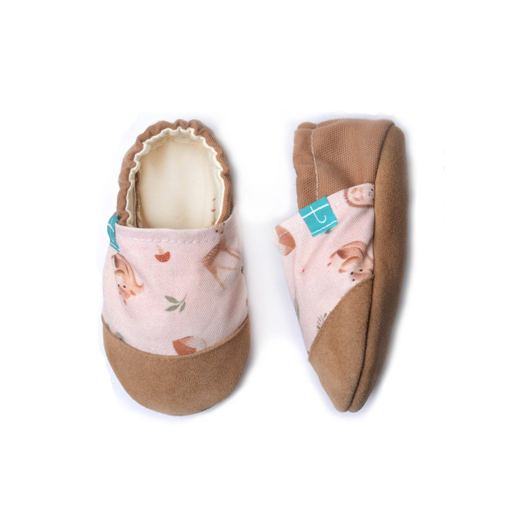 Forest Friends - rozmiar 4-5 lat 27 17,5 cm - Papcie Titot - SKÓRZANA PODESZWA