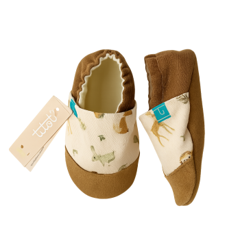 Forest Friends - rozmiar 2-3 lata 24/25 15 cm - Papcie Titot - SKÓRZANA PODESZWA
