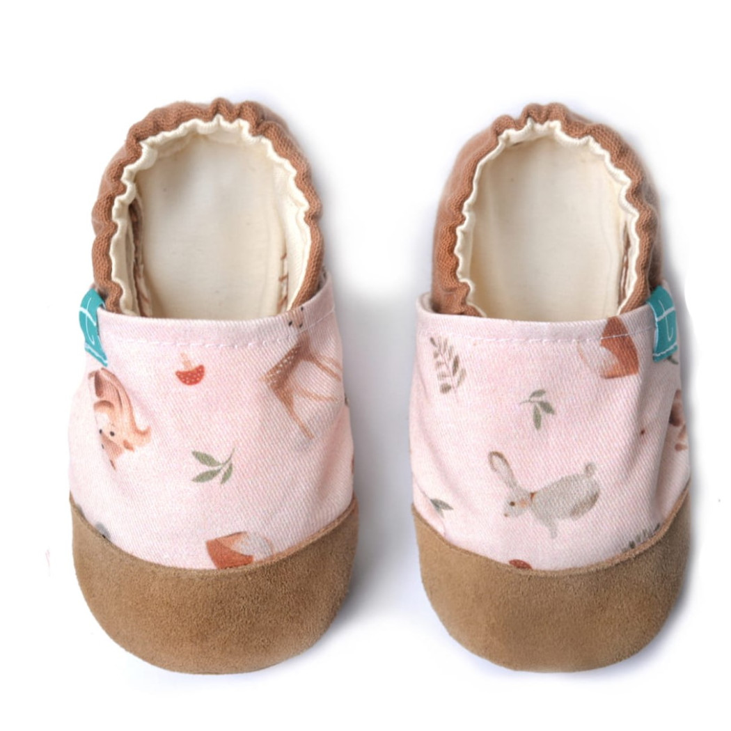 Forest Friends - rozmiar 4-5 lat 27 17,5 cm - Papcie Titot - SKÓRZANA PODESZWA