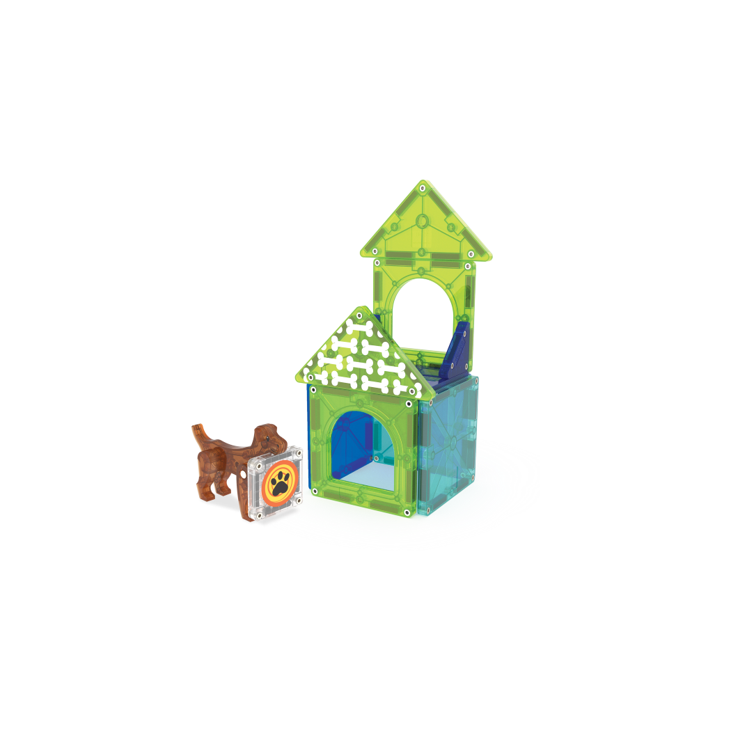 Domek dla Psa - Dog House - Klocki Magnetyczne 13 elementów - Magna-Tiles