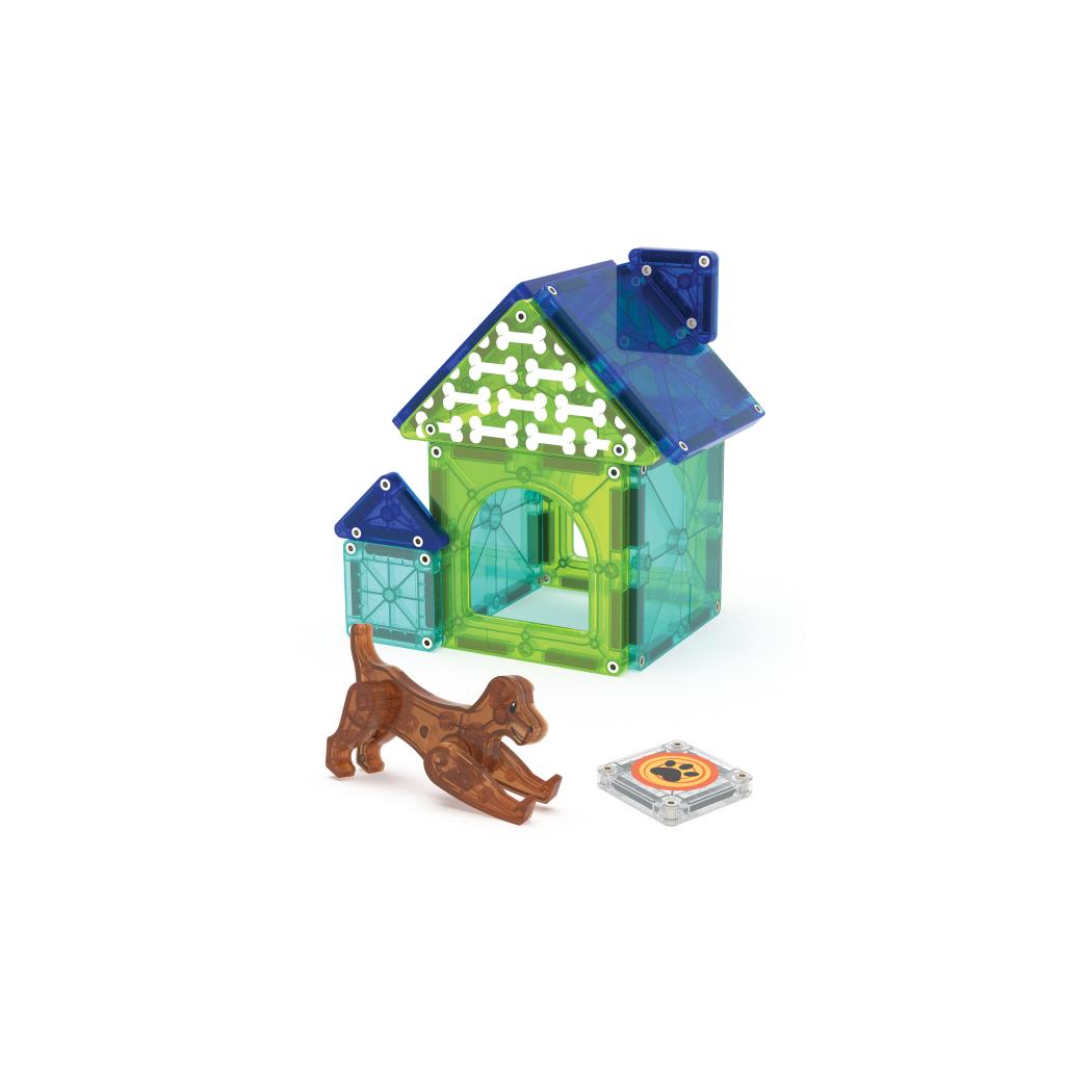 Domek dla Psa - Dog House - Klocki Magnetyczne 13 elementów - Magna-Tiles