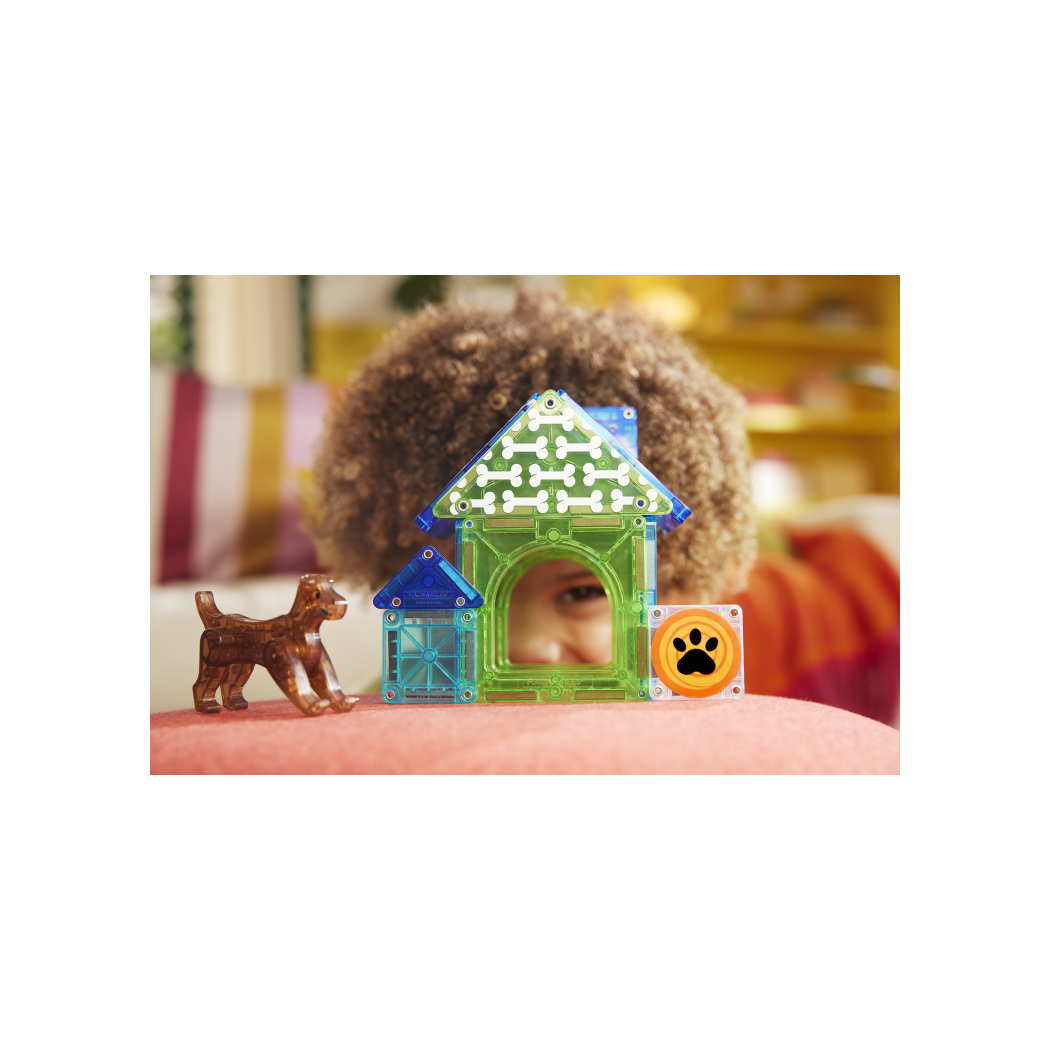Domek dla Psa - Dog House - Klocki Magnetyczne 13 elementów - Magna-Tiles