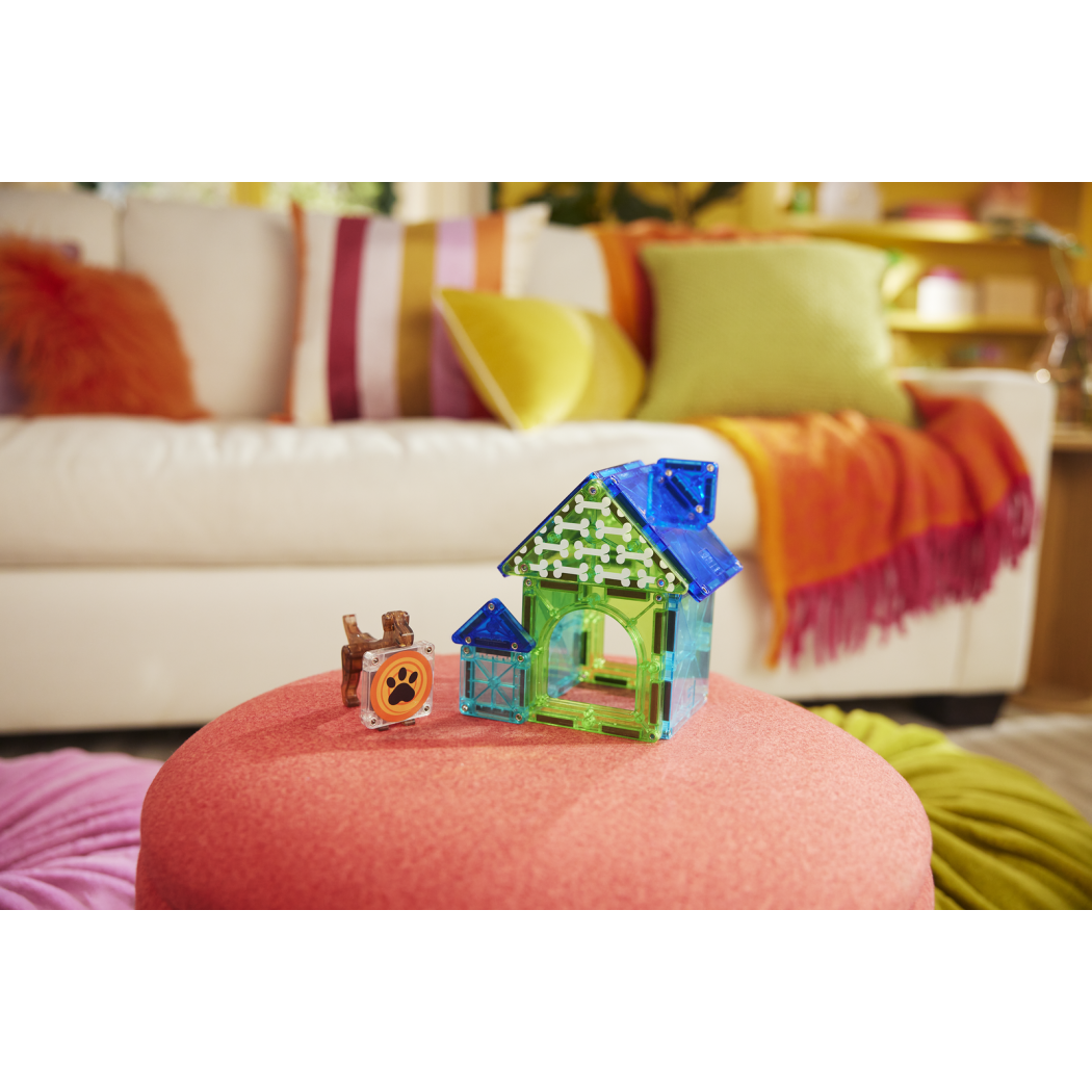 Domek dla Psa - Dog House - Klocki Magnetyczne 13 elementów - Magna-Tiles