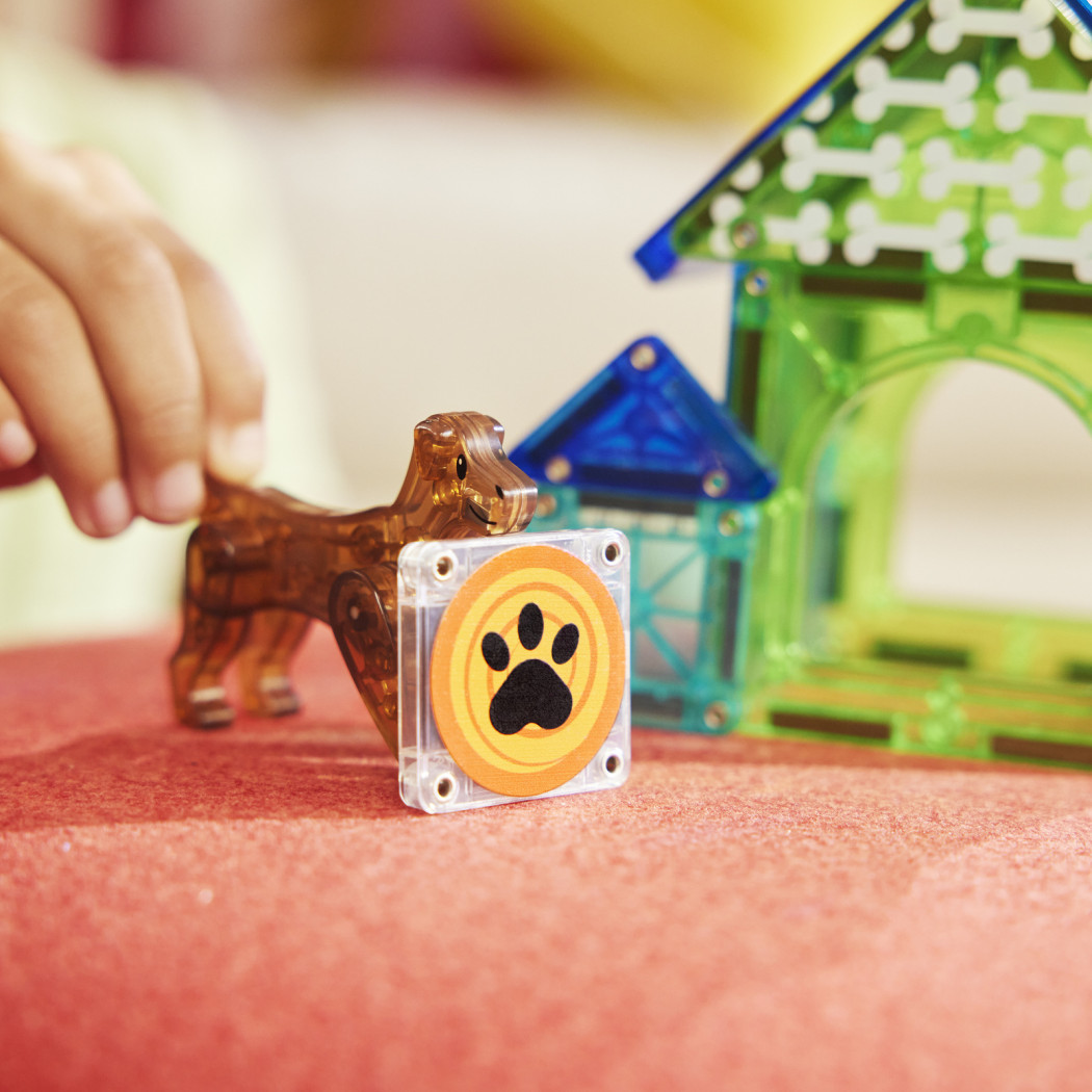 Domek dla Psa - Dog House - Klocki Magnetyczne 13 elementów - Magna-Tiles