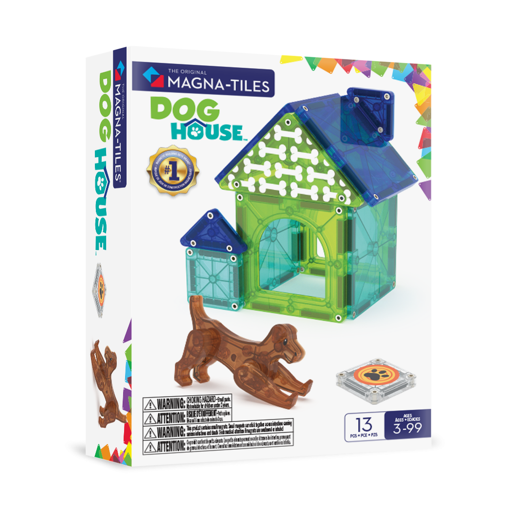 Domek dla Psa - Dog House - Klocki Magnetyczne 13 elementów - Magna-Tiles
