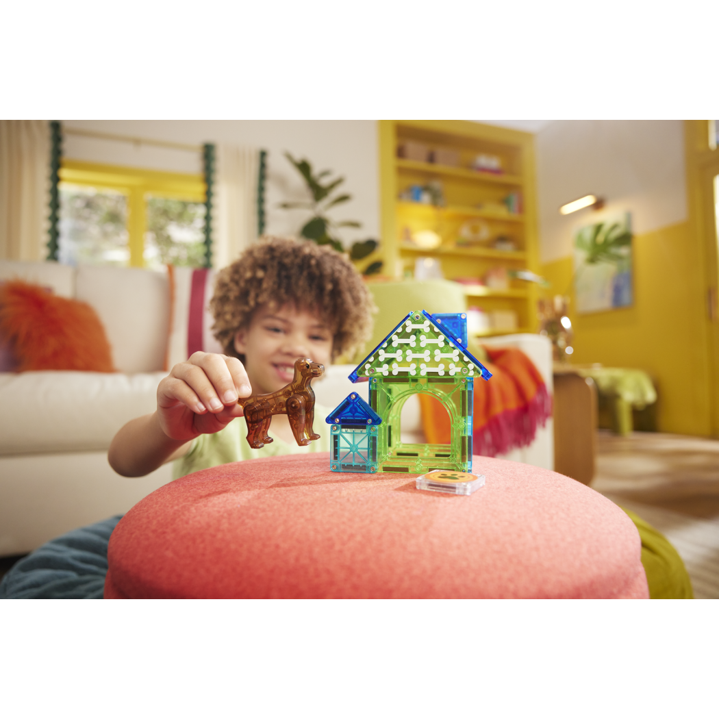 Domek dla Psa - Dog House - Klocki Magnetyczne 13 elementów - Magna-Tiles