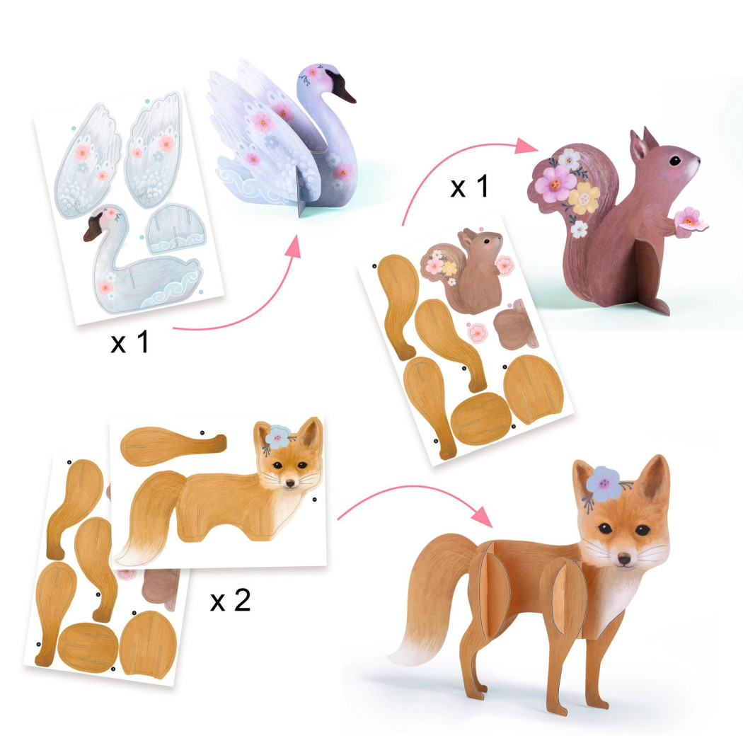 Zaczarowany Las - Zestaw Artystyczny 6w1 - Djeco