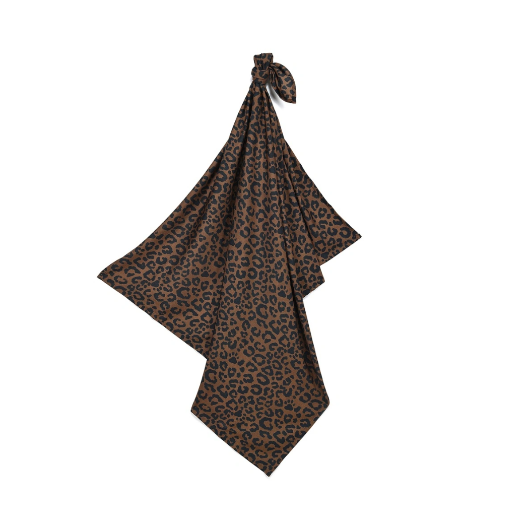 Bambusowo-Muślinowy Otulacz - Leopard Choco by Magdalena Lamparska - 115x140 - La Millou
