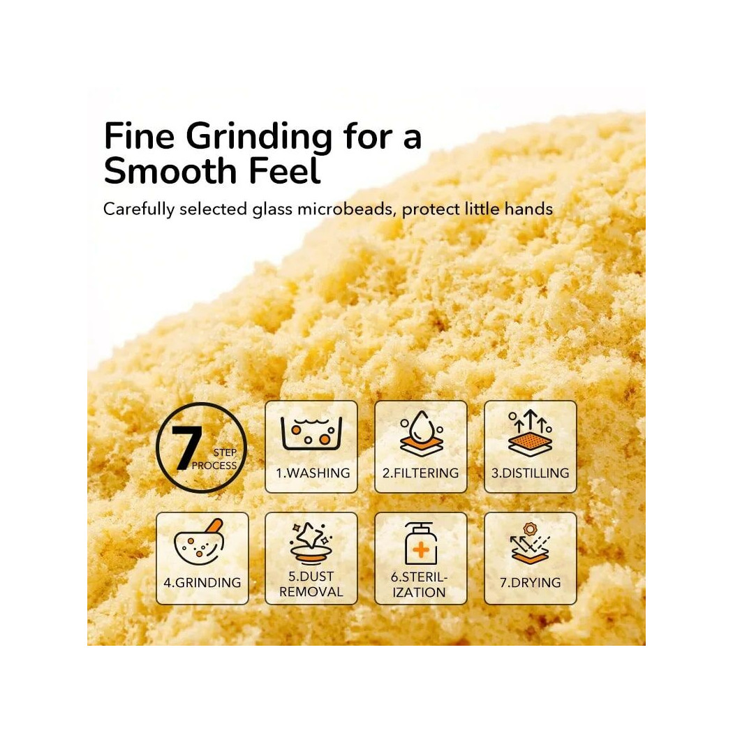 Magiczny Piasek - 25 Akcesoriów do Kreatywnej Zabawy - Mideer