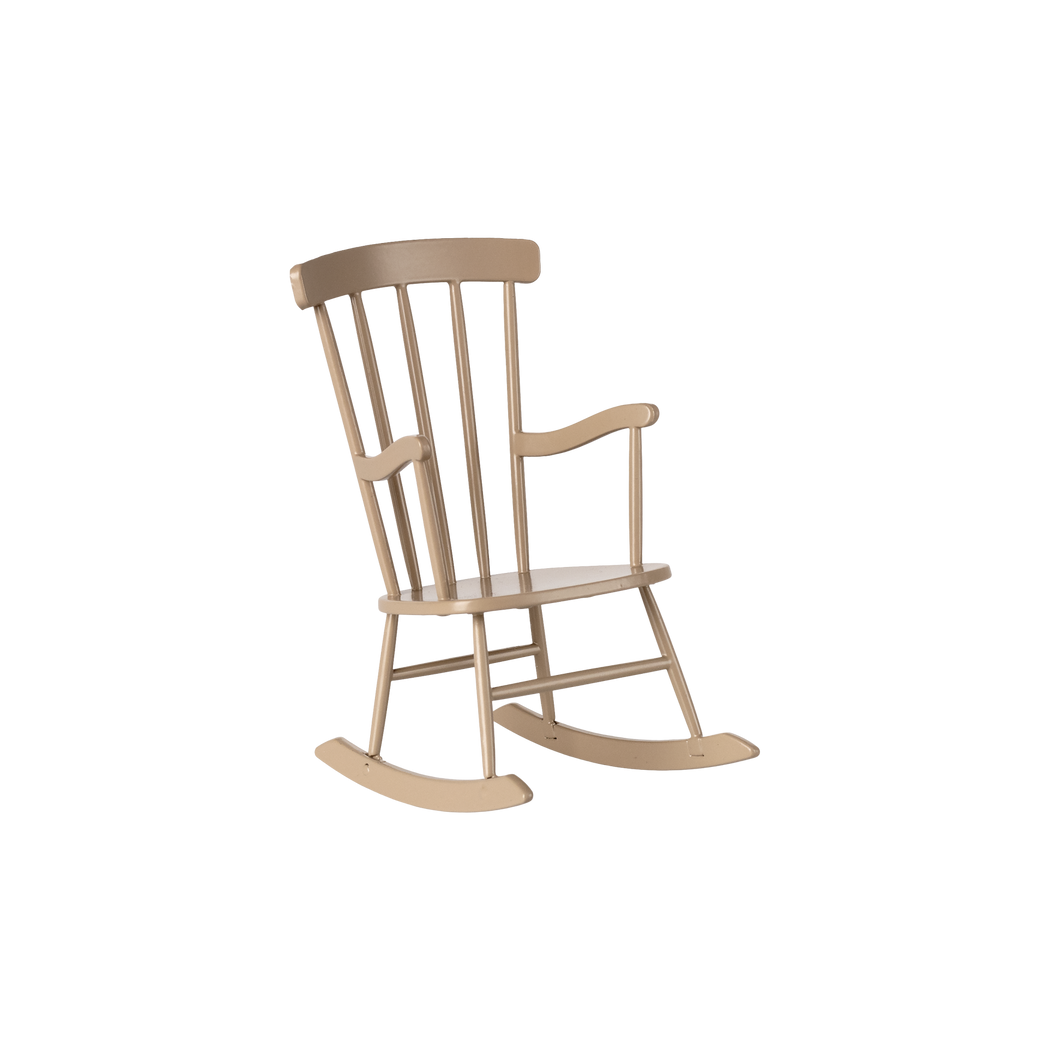 Fotel Bujany Beżowy - Rocking Chair Mouse - Dark Sand - Maileg