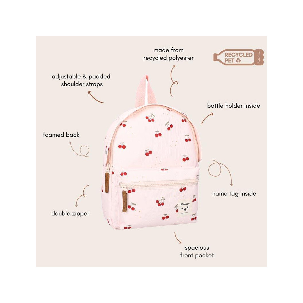 Wisienki - Różowy Plecak dla Dzieci - Secret Garden - KIDZROOM