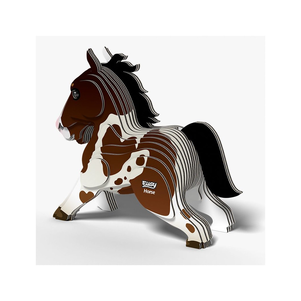Koń - Eko Układanka 3D - Eugy