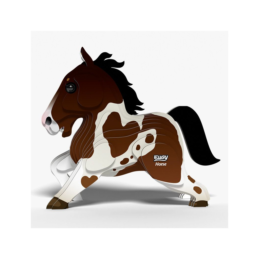 Koń - Eko Układanka 3D - Eugy