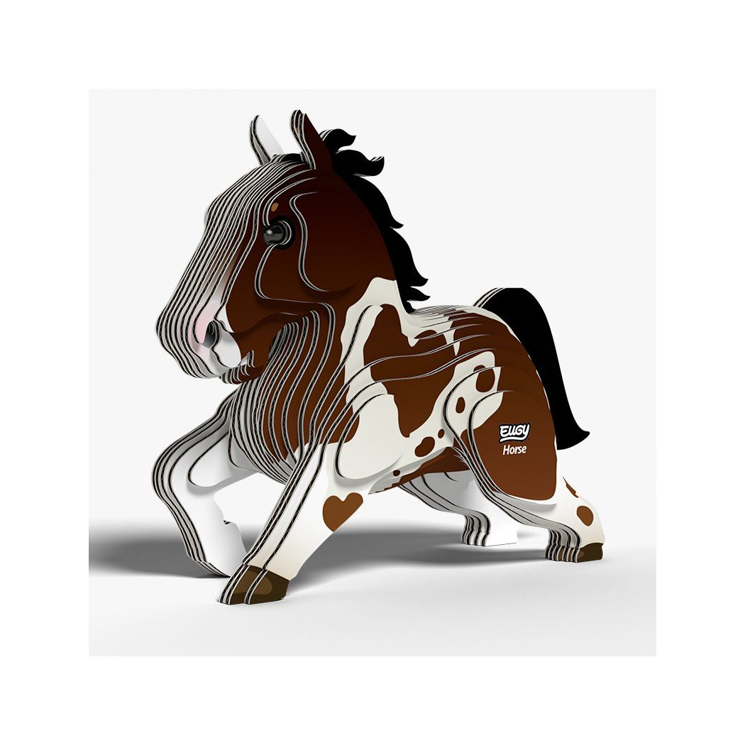 Koń - Eko Układanka 3D - Eugy